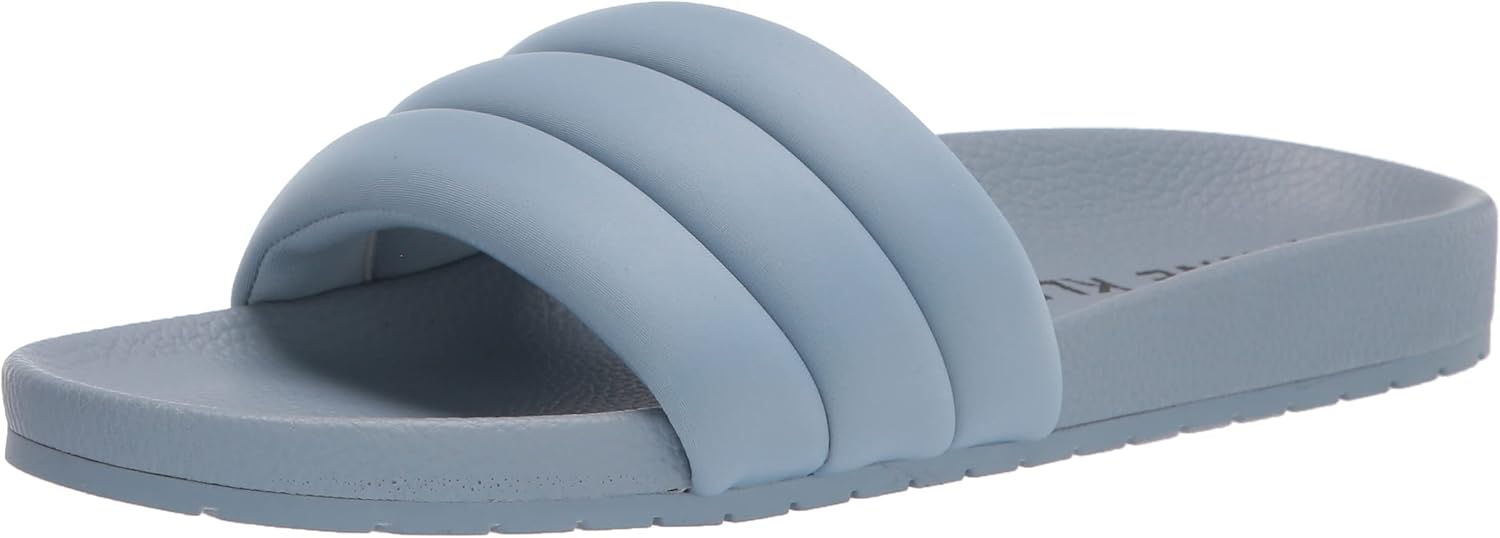 Anne Klein Women's Sommer Slide Sandal, Blue, 10