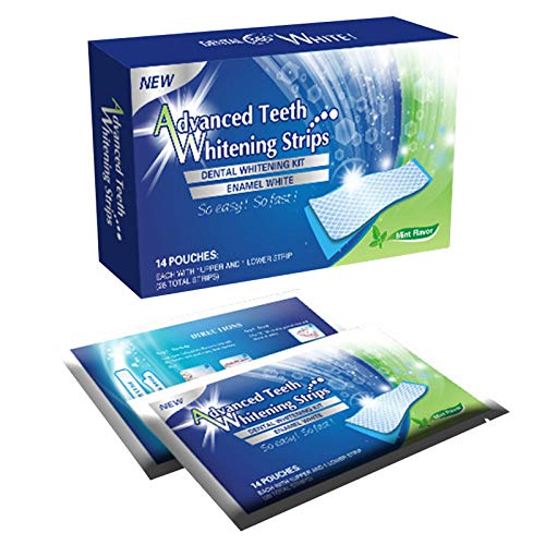 Arinda 14 7Pcs Gel Teeth Whitening Strips White Tooth Kit Oral Hygiene Care Strip for Teeth Veneers