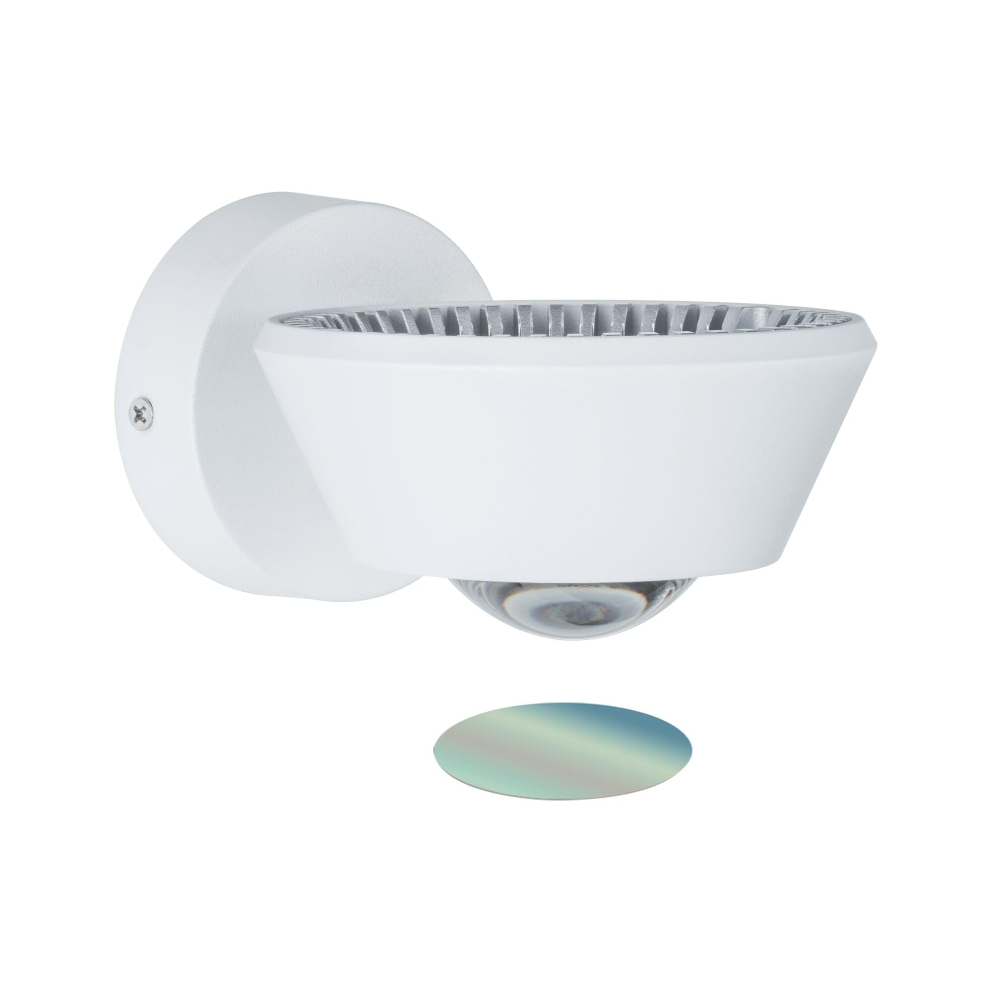 Paulmann 70946 Luminaria de techo LED WallCeiling Sabik IP44 230V redonda incl. 1x9 / 1x4 W regulable blanco mate lámpara de baño plástico 2700 K