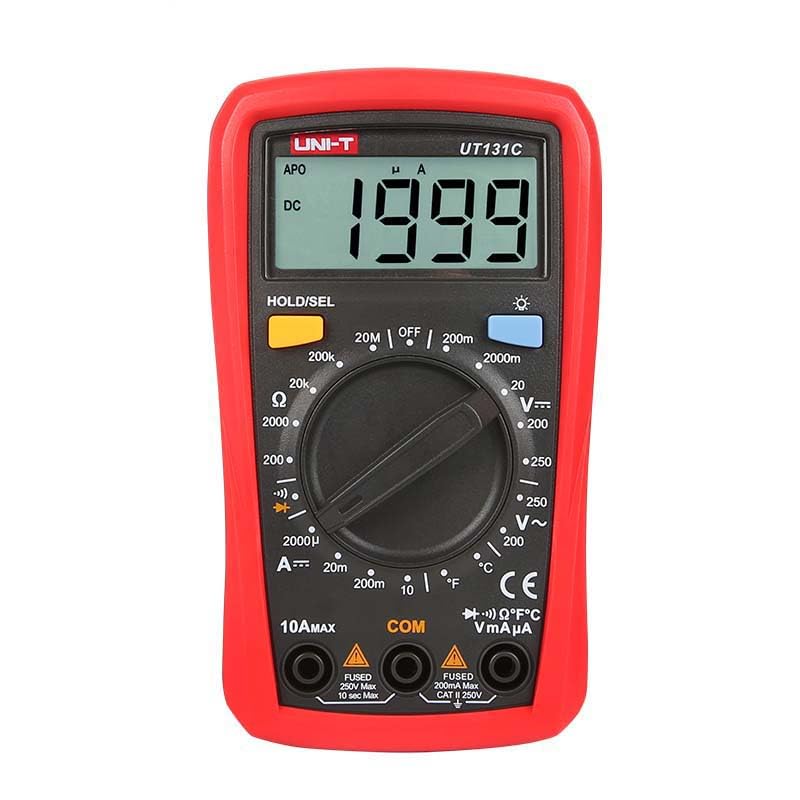 UNI-TUni-trend Multimeter UT131 Series Palm Size Multimeters 2 meters drop Certifications: CE, UKCA, cETLus 2mF capacitance test battery test temperature (NCV) Test(UT131C)