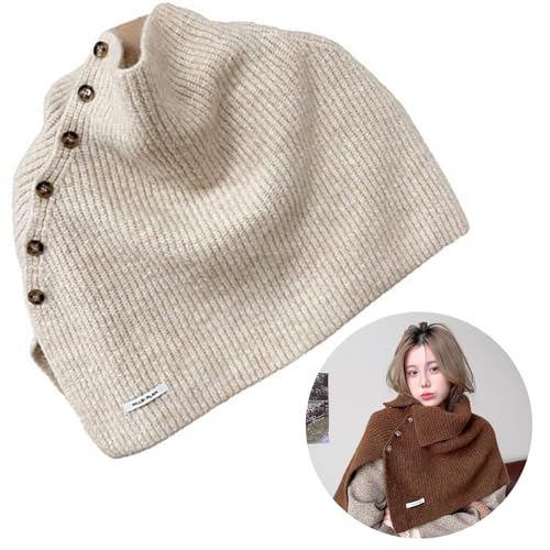 Handmade Crochet Turtleneck Shawl Scarf for Women Soft Blouse Jumpers Casual Shawl Wrap Elegant Shawl Sweaters2