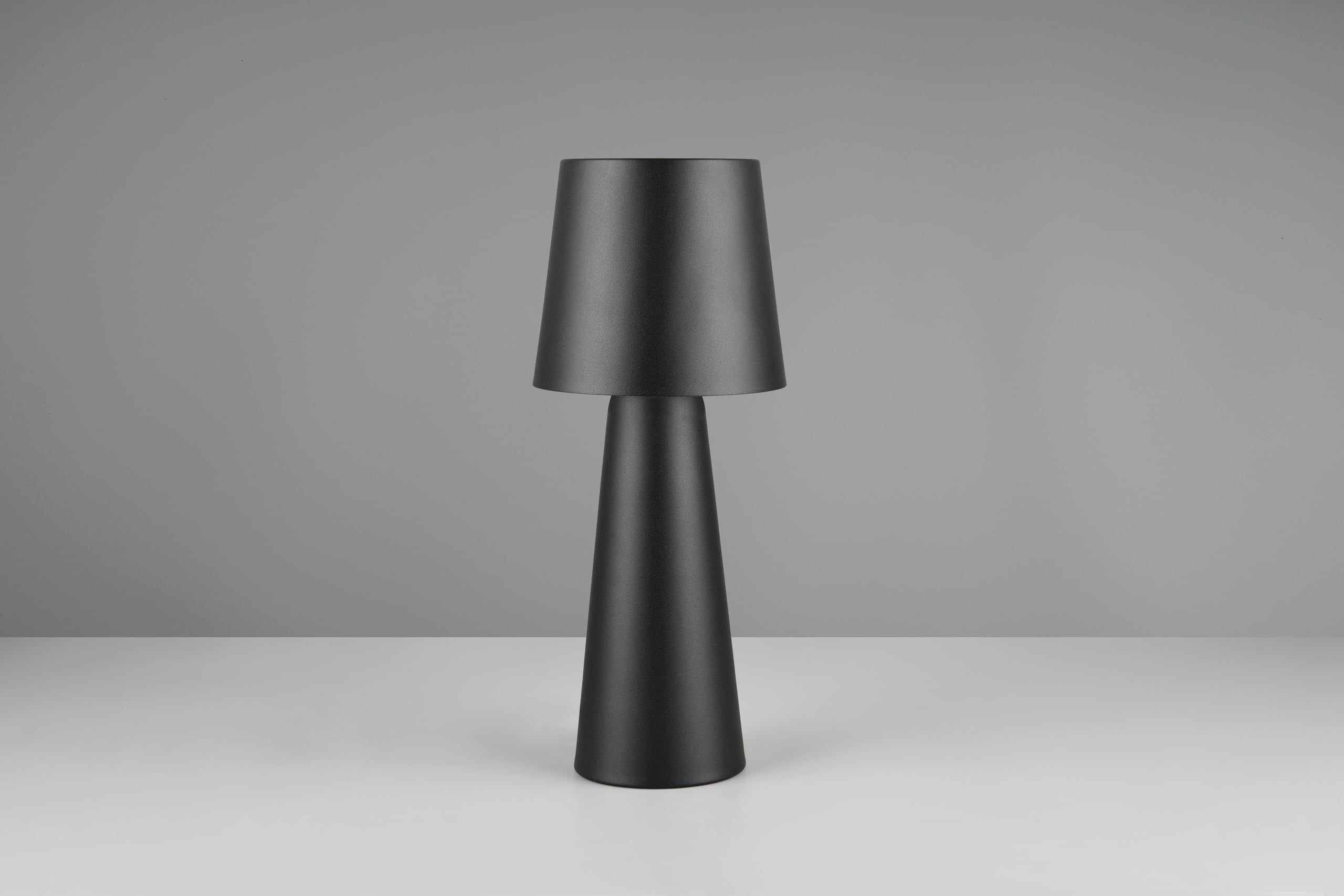 Trio Leuchten Lámpara de Mesa NUBIAN 562900132, Metal Negro Mate, exc. 1x E27