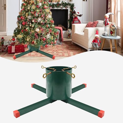 ALLJIANKANG Christmas Tree Base Stand, Christmas Tree Stand, Christmas Tree Holder Stand for Real Tree, Large Christmas Tree Base up to 9ft Real Trees for Xmas Tree Home Decoration