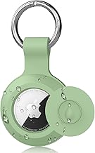 Mugust Custodia impermeabile per Apple AirTag Pendente, portachiavi AirTag in silicone, custodia protettiva per Apple Tracker con copertura protettiva (verde)