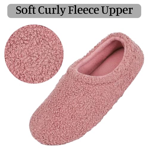 Womens & Mens Cozy House Slippers Comfy Soft Fluffy Warm Slipper Fuzzy Curly Fur Memory Foam Loafer Slippers Teddy Fleece Bedroom Sock Shoes Comfy Diabetic Shoes2