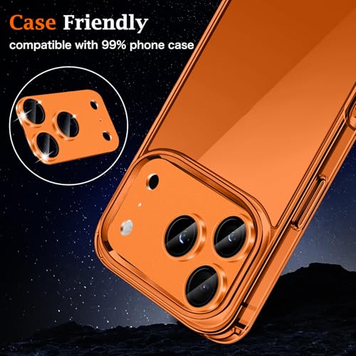 MiKoyi Camera Lens Protector for iPhone 17 Pro Max - Orange - image 5