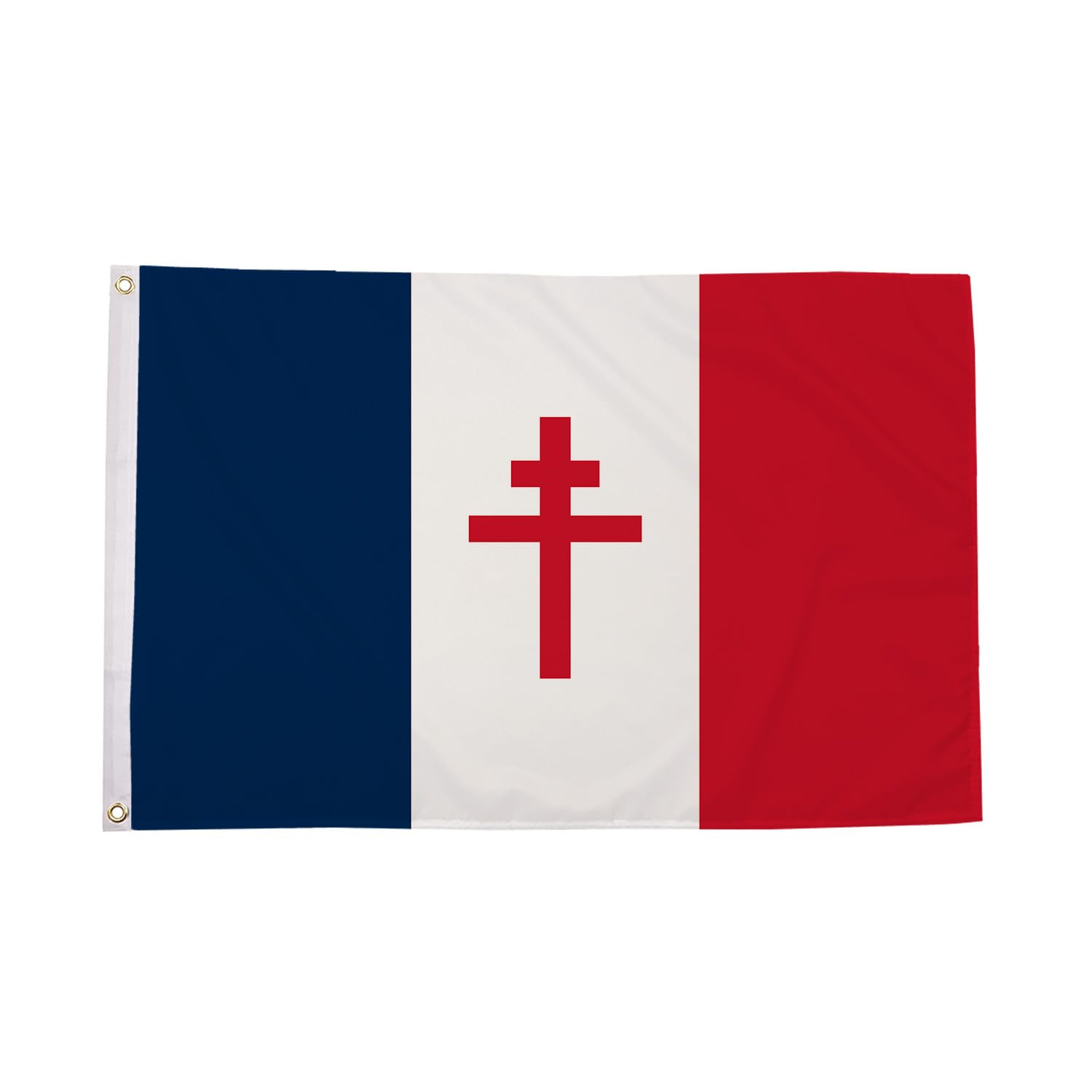 Flagtex European Country Flags - Premium Quality Polyester National Flags with Brass Eyelets Double Stitched for Indoor Outdoor Use Multiple Sizes (French Resistance, 5ft x 3ft (150cm x 90cm)) — image 1