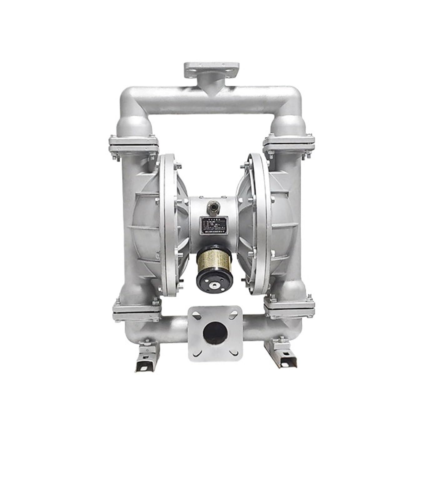 JVDDI Aluminum Alloy Pneumatic Diaphragm Pump Flange Connection Large-diameter Rubber PTFE QBY-DN15-100