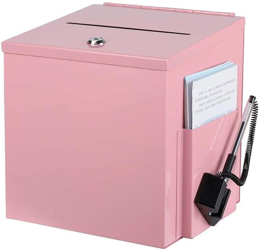Yaocom Metal Donation Box Collection Safe Suggestion Box With Slot And Lock