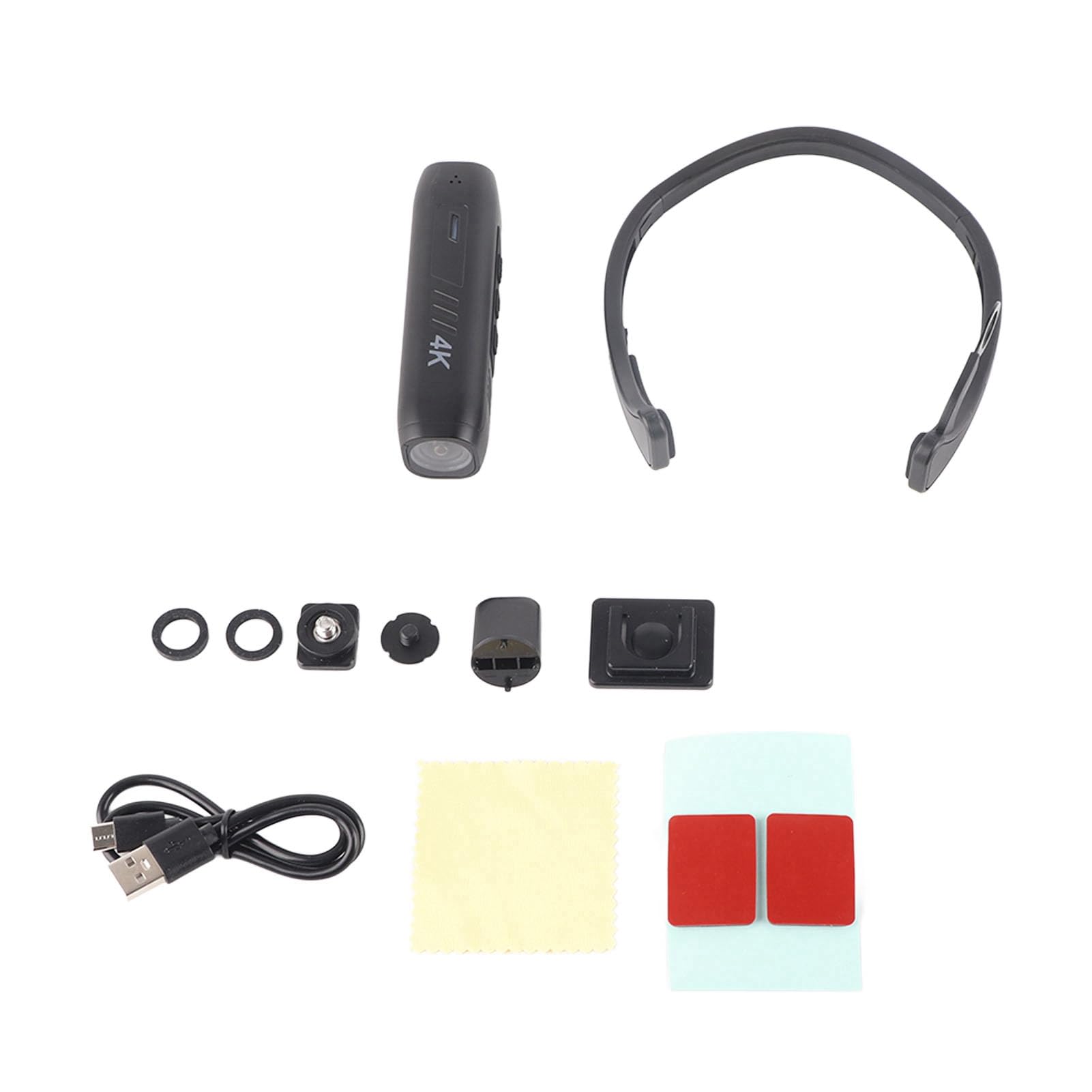 KIMISS Head - Videocamera indossabile, AS05 4K, multifunzione, WiFi, vivavoce, anti vibrazione, elettronica, registrazione, per passeggiate, ciclismo, tempo libero, sport
