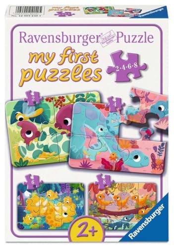 Ravensburger - Puzzle 2, 4, 6, 8 pièces - Ami des Dinos