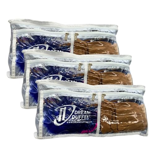 Dream Duffel Large Garment Cubes, Costume & Accessory Storage with Multiple Pockets, Space-Saving Organiser for Dance & Travel, 3-Pack