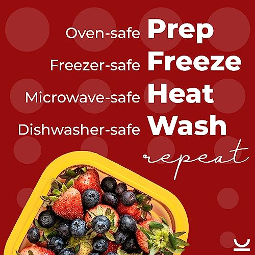 Collapse-it Silicone Food Storage Containers - BPA Free Airtight Silicone Lids, 4 Piece Set of 6-Cup & 4-Cup Collapsible Lunch Box Containers - Oven, Microwave, Freezer Safe with Bonus eBook - Image 4