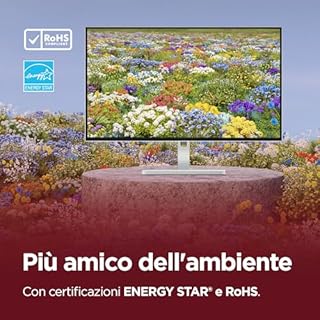 Lenovo L27h-4A Monitor 27" QHD (2560 x 1440), IPS, 1ms MPRT, 100Hz, Regolabile, Porte HDMI 2.1 + DisplayPort 1.4 + USB-C, Cavo USB tipo C incluso - Cloud Grey