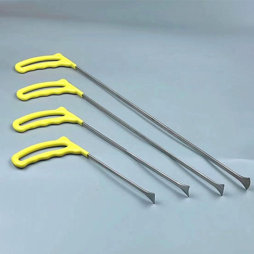 4 strumenti per la riparazione di ammaccature senza vernice, aste per rimozione ammaccature da garage, ganci per asta di spinta per barra di porco, strumento manuale per riparazione ammaccature