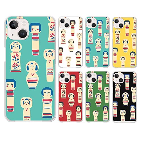 スマホケース クリアケース ハードケース こけし 伝統工芸品 02:ミントXperia XZ3/SOV39 対応ケース