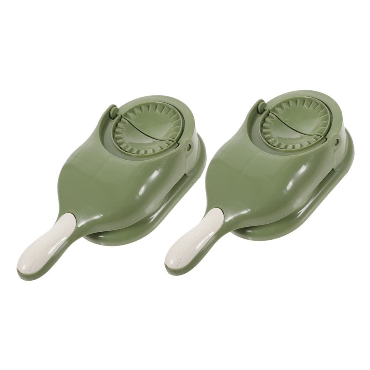 SOLUSTRE 2Pcs Compact Dumpling Presser Tool Manual Dumpling Maker for Home Kitchen Non Stick Surface Easy to Use Dumpling Press for Family Fun and Delicious Dumplings