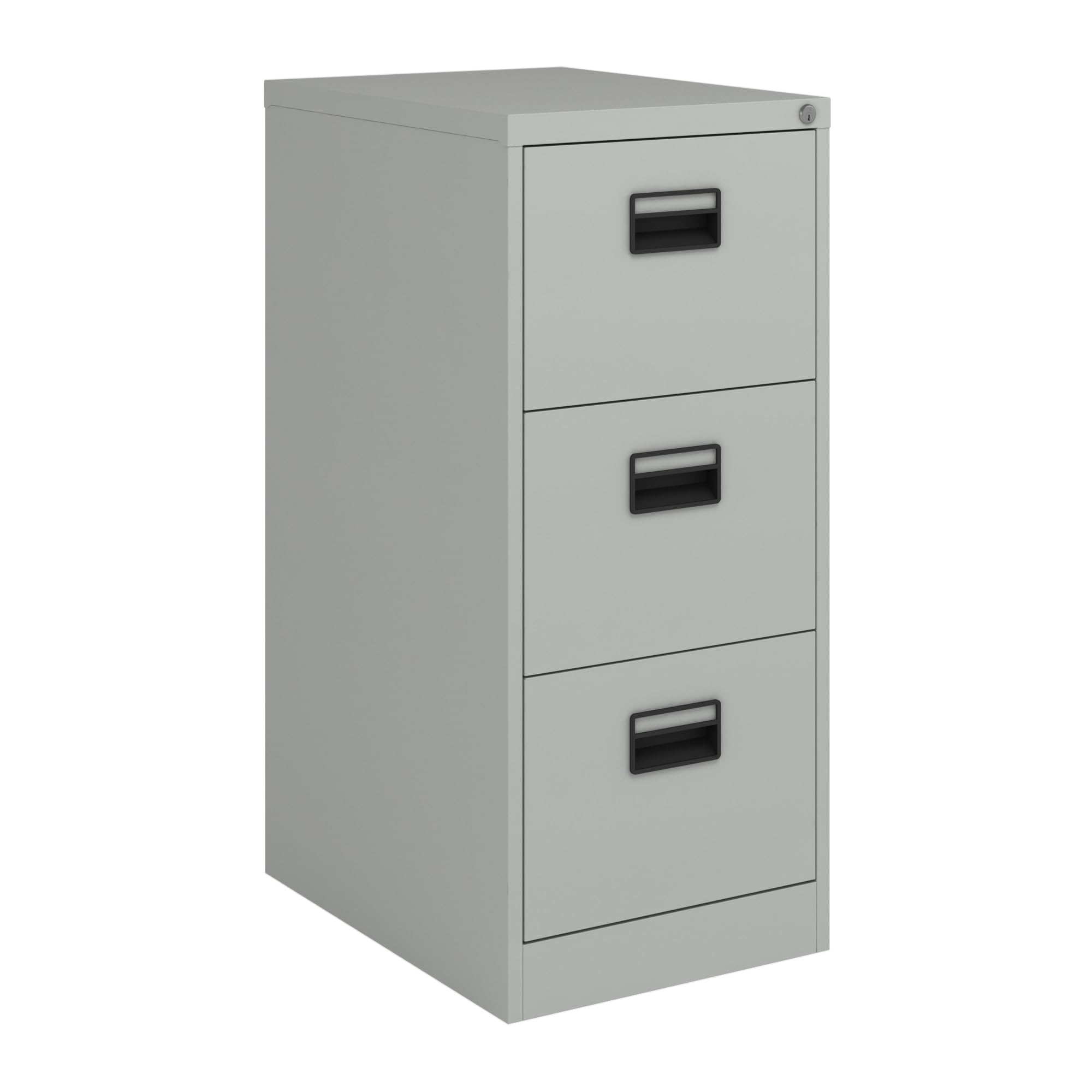 [en.casa] Cassettiera in Acciaio con 3 Cassetti Mobile Archivio Schedario da Ufficio con Serratura 103 x 45 x 62 cm - Grigio