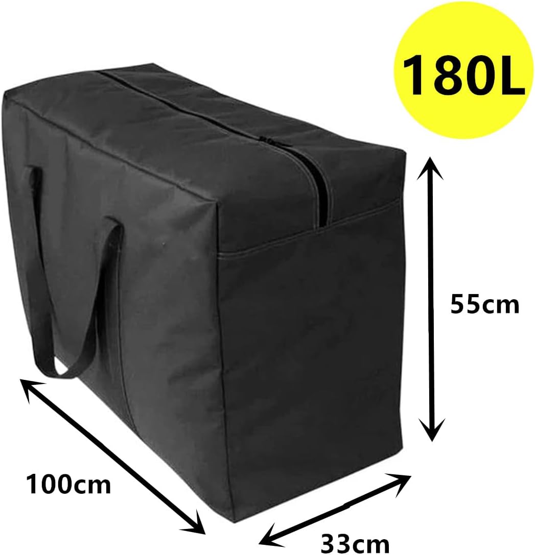 OARCO 180L Super Large Heavy Duty Storage Bag with Handle for Bedding, Mattress Toppers, Blankets, Duvets and Pillows, Moving, etc (100 x 55 x 33 cm)