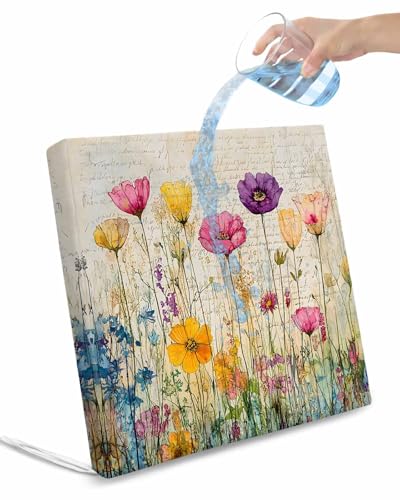 2 Pack Spring Floral Waterproof Cushion Covers with Ties, Outdoor Patio Chaise Lounge Chair Seat Cushion Slip Covers Replacement(Only Cover) Summer Botanical Watercolor Flowers Pastoral 24