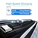 Basesailor USB C to Type C 100W Cable 10FT with USB A Adapter,Right Angle Fast Charging PD Charger Cord，Purple
