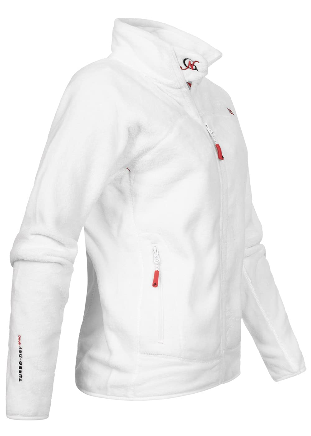 Geographical Norway UPALINE Lady - Suave Cálido Mujeres - Chaqueta Calida Invierno Suave Mujeres Caliente - Pullover Casual Tops Mangas Largas - Manga Larga Suéter Piel Blanco L…