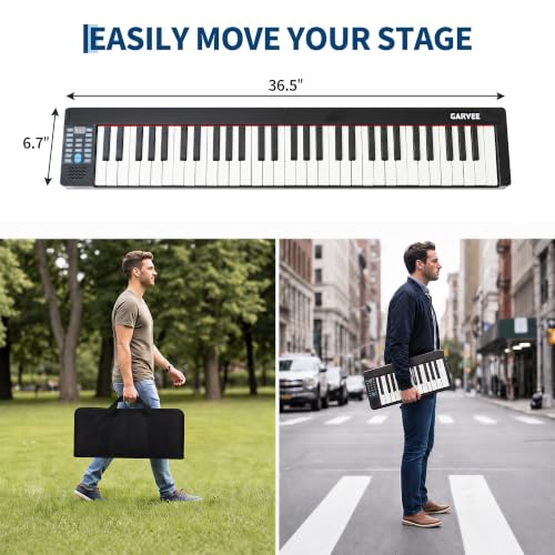 Image of Garvee 61 Keys Folding Piano Keyboard, Portable Digital Piano for Beginners