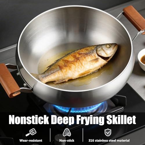 Sartén Wok de Acero Inoxidable 316 con Tapa 10.24 in miniatura 4