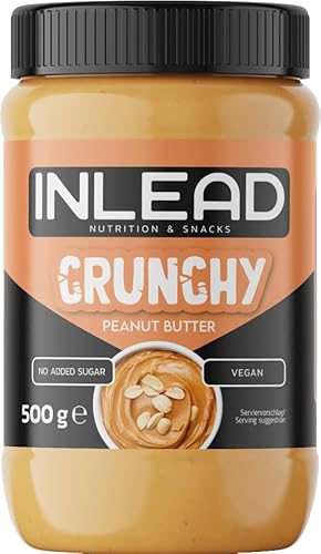 INLEAD - Peanut Butter | Cremige und Zuckerfreie Erdnussbutter ohne Palmöl | Proteinreich | Idealer Snack für Zwischendurch | Leckerer Erdnussmus aus echten Erdnüssen - 500g (Crunchy) INLEAD - Peanut Butter | Cremige und Zuckerfreie Erdnussbutter ohne Palmöl | Proteinreich | Idealer Snack für Zwischendurch | Leckerer Erdnussmus aus echten Erdnüssen - 500g (Crunchy)