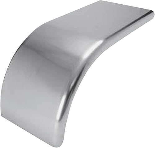 Trux Accessories Guardabarros de acero inoxidable para camión medio guardabarros 54 pulgadas de largo x 24 pulgadas de ancho x 35 pulgadas de alto