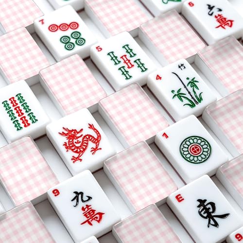 Set de fichas American Mahjong 166 piezas con bolsa y accesorios miniatura 4