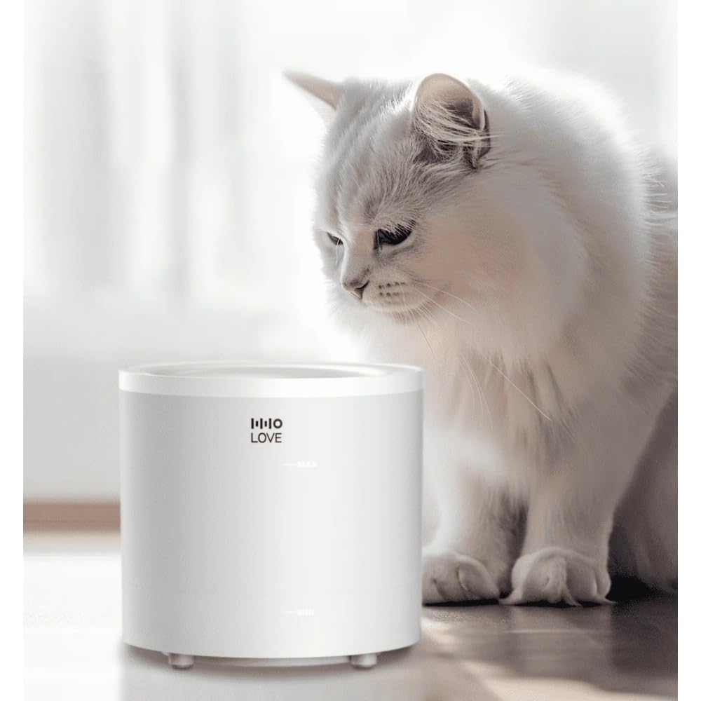 HHOLove Water Fountain - Fontana d'acqua automatica per gatti e cani, con filtro capacità, 1,6 l