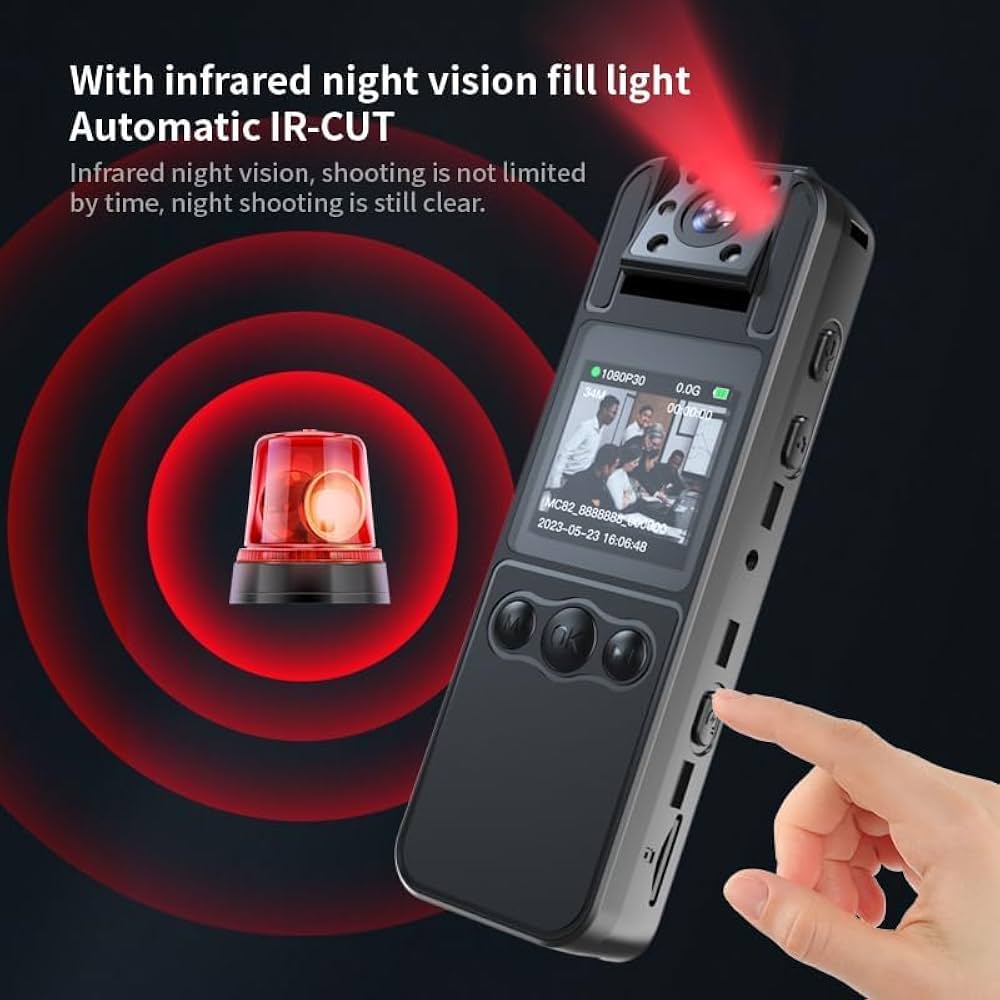 ボディカメラ 64GB 2*2000mAh 2160P HD赤外線暗視 動き検出 ボディカメラ 64GB 2*2000mAh 2160P HD赤外線暗視 動き検出 カメラ