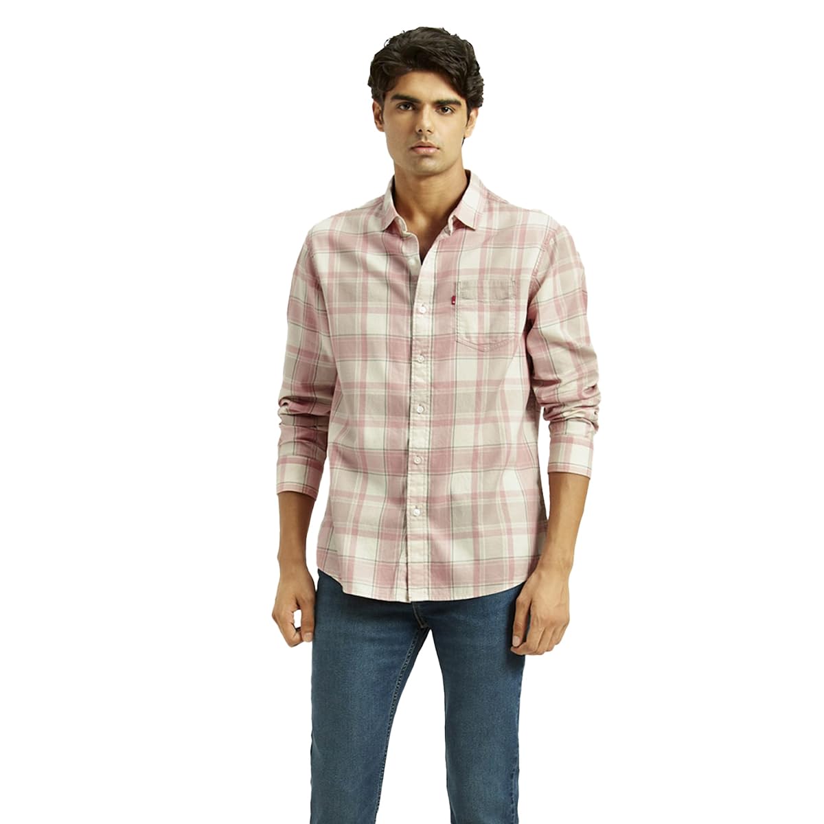 Levi's Men's Slim Fit Shirt (32907-0535_Rose - Image 4 thumbnail