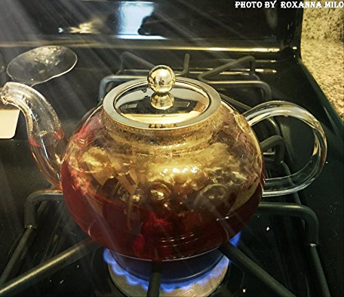 Hiware HIWARE-GGT-27 Glass Teapot With Stainless Steel Infuser & Lid thumb #4