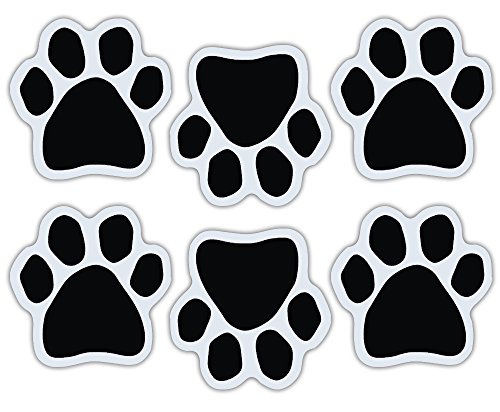 Mini Dog Paw Magnets set of 6