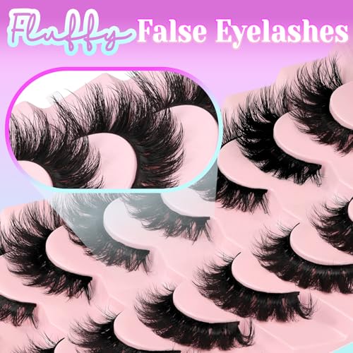 Losha Lashes Volume False Eyelashes Fluffy Cat Eye Lashes (FC03) — view 6