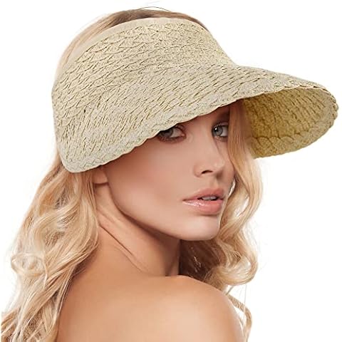 Livingston Women's Wide Brim Sun Visor Hat Cover