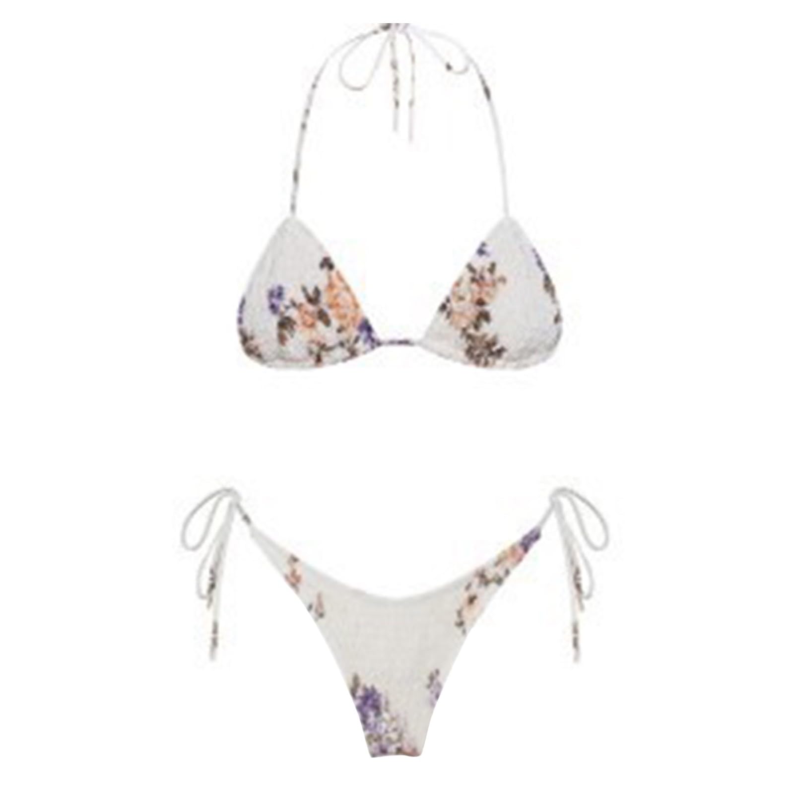 Generic Conjunto de Bikini Mujer Traje de Baño de Dos Piezas Bañadores Mujer Bikini Sexy 2023, Traje de baño para Mujer, Juego de Bikini Estilo Push Up, Traje de baño brasileño con Tanga,