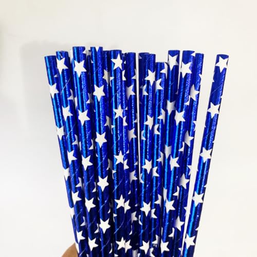 200 pitillos de papel diseño bandera americana para fiestas miniatura 6