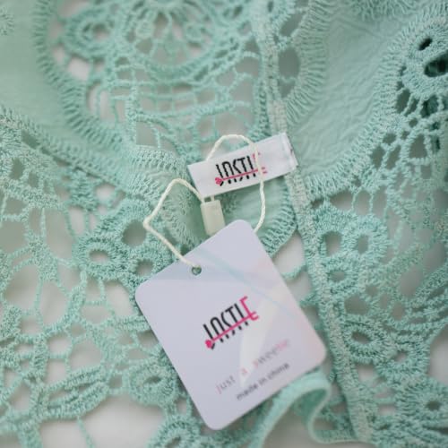 Image of JASTIE Women Open Stitch Cardigan Boho Sleeveless Hippie Summer Hollow Out Solid Crochet Vest