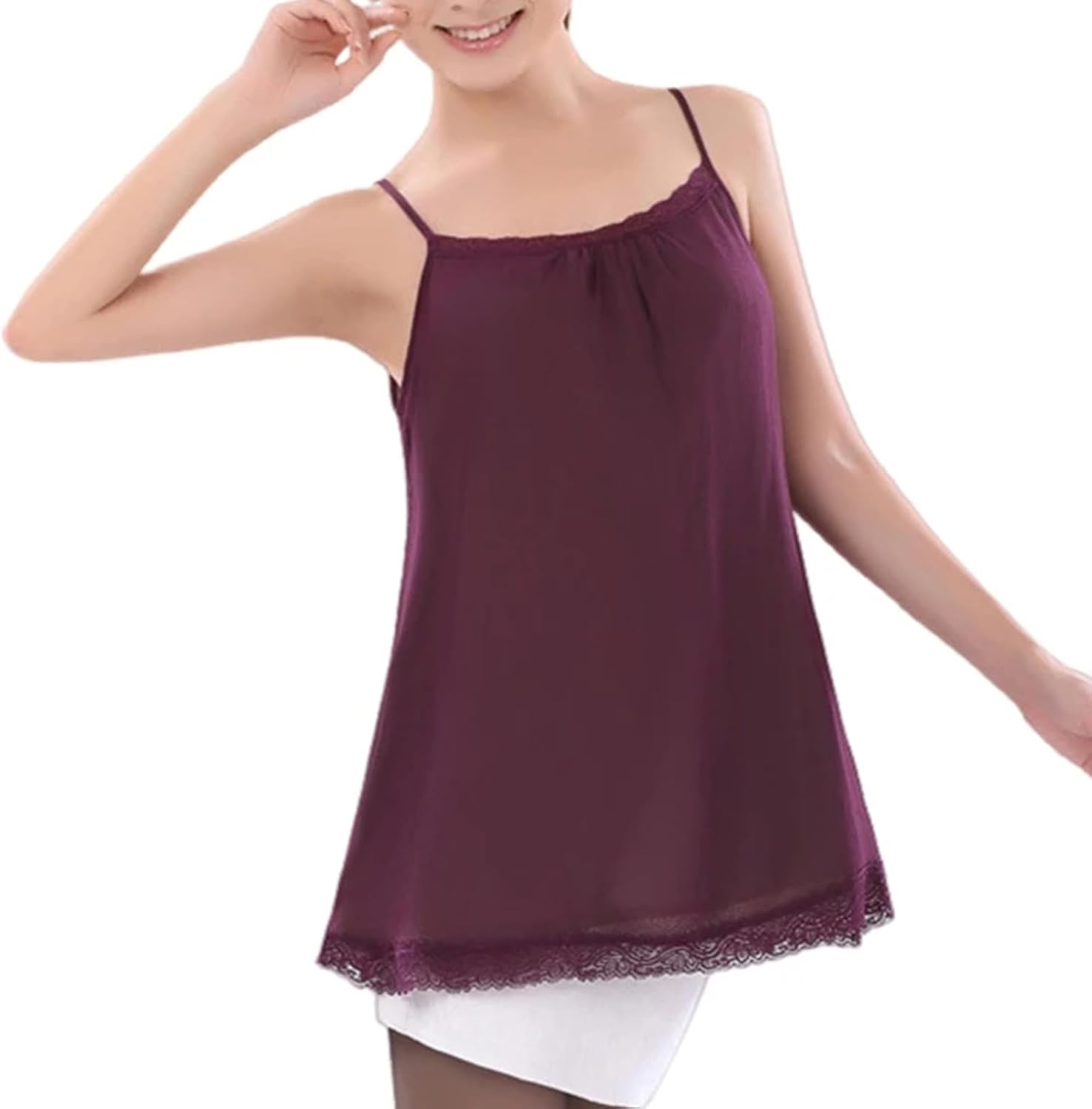 Women’s Anti-Radiation 100 Percent Silver Fiber Knitted Lining Maternity Slip Dress Shielding