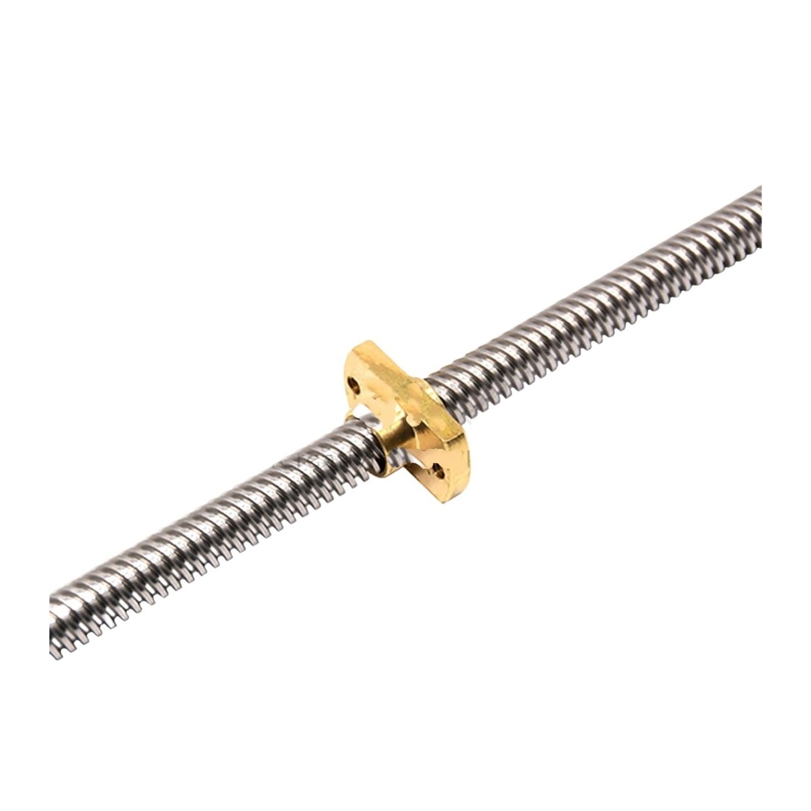 Metal Ball Screw nut T8*8 Ender 3 Lead Screw Z Axis Rod +Brass Nuts Lead 8MM 365/399/500/515mm(515MM for CR10)