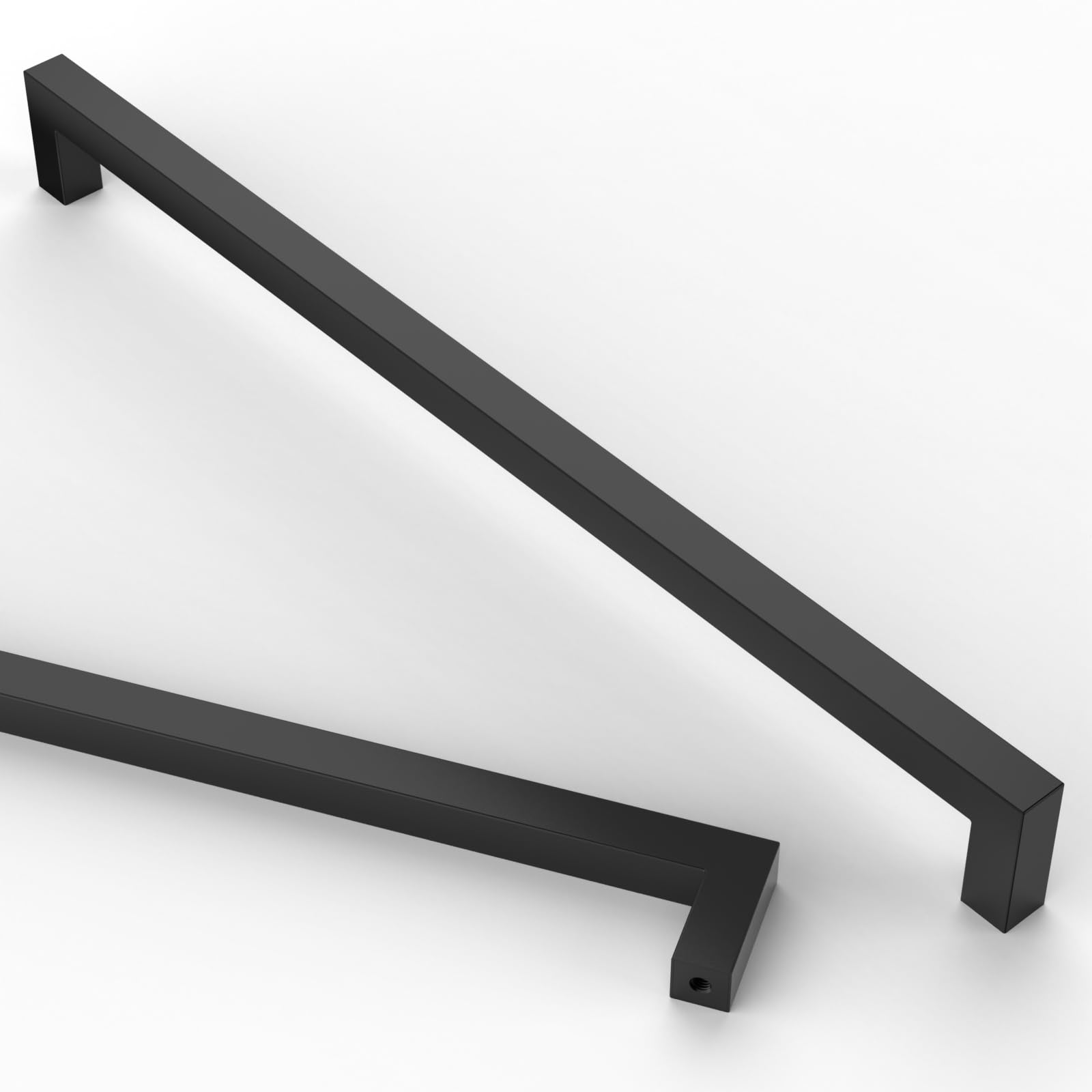 Asidrama 10 Stück 320 mm mattschwarze Küchenschrankgriffe, Edelstahl-Schrankgriffe, Küchenschrank-Hardware für Schrank, Schublade, Kommode, Griffe