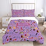 APLOMBOY Teenager Stranger Bed Set Full, 3D Printed Movie Themed Bedding Set, for Family and Friends-12 90'*78'