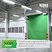 Sunco 12 Pack Linkable LED Utility Shop Light, 4500 LM, 4000K, 4 FT, 48 Inch Integrated Fixture for Garage, 40W Equivalent 150W, Surface + Suspension Mount