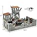 ZHX Military Base Building Brick Set for Army Minifigure War Accessories, Defence Base Guard Tower Guns Weapons Building Block Toy for Kids 8 10 12 14 Years