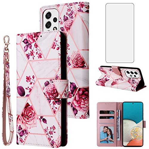 Coque Samsung A73 5G avec protège-écran et rabat cuir pour vos sorties urbaines