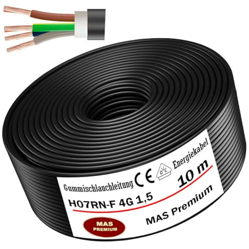 Câble H07RN-F 4G1,5 mm² MAS Premium étanche et résistant pour l'alimentation de machines lourdes