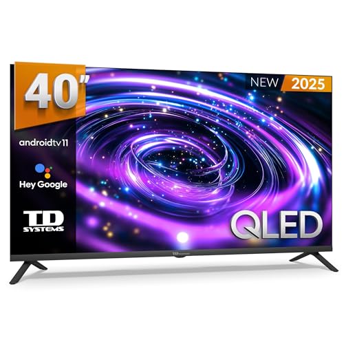 TD Systems - Smart TV 40 Pulgadas QLED Android 11, Google Assistant, Control por Voz, televisión TDT...
